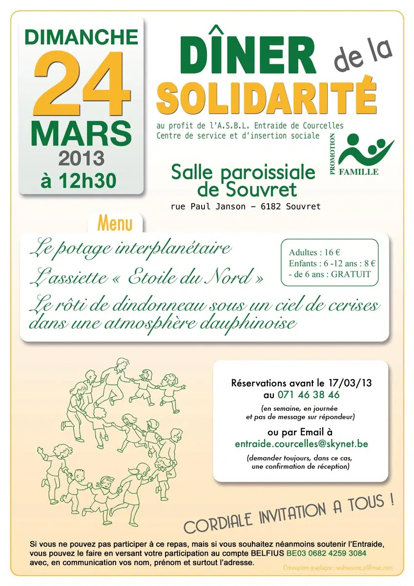 Dîner de la solidarité 2013
