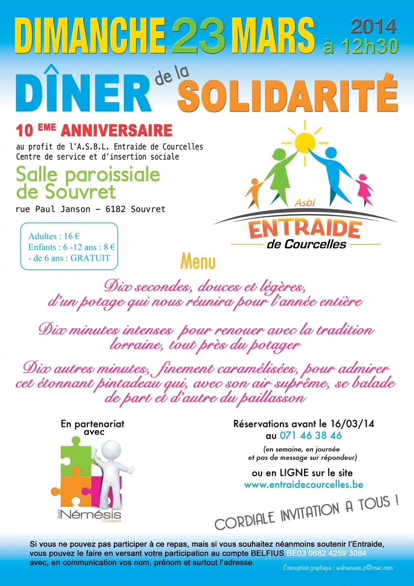 Dîner de la solidarité 2014