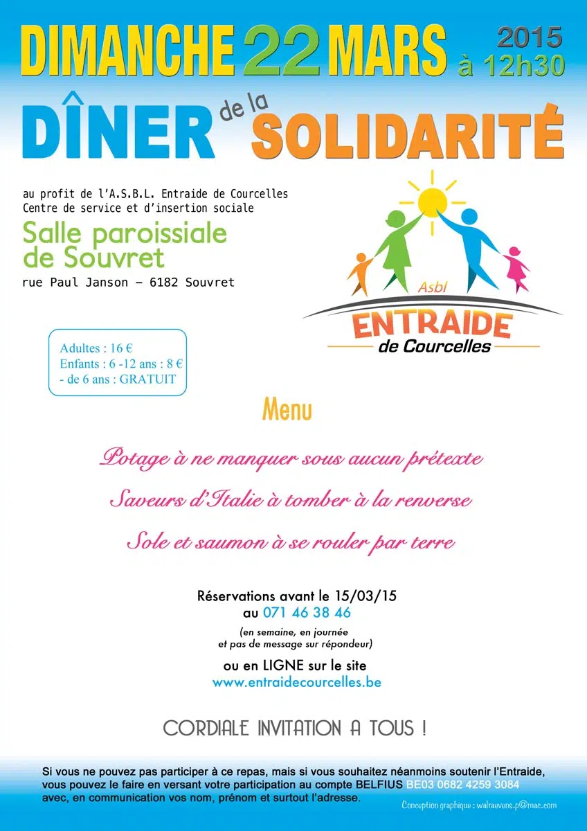 Dîner de la solidarité 2015