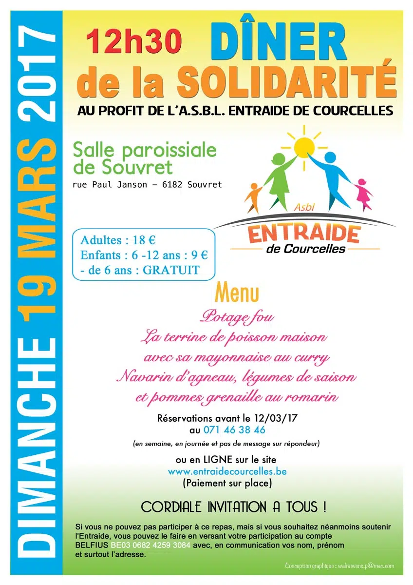 Dîner de la solidarité 2017