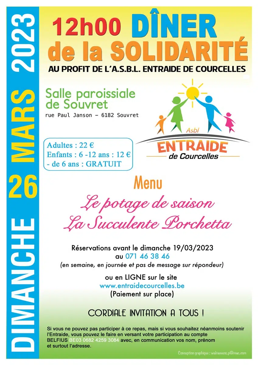 Dîner de la solidarité 2023