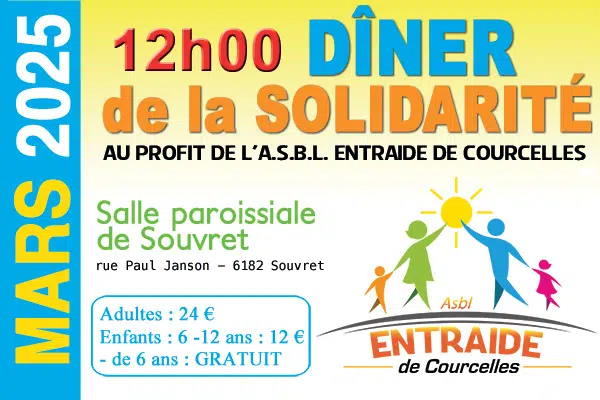 affiche-entraide Les 7 clochers de l'Unité Pastorale de Courcelles