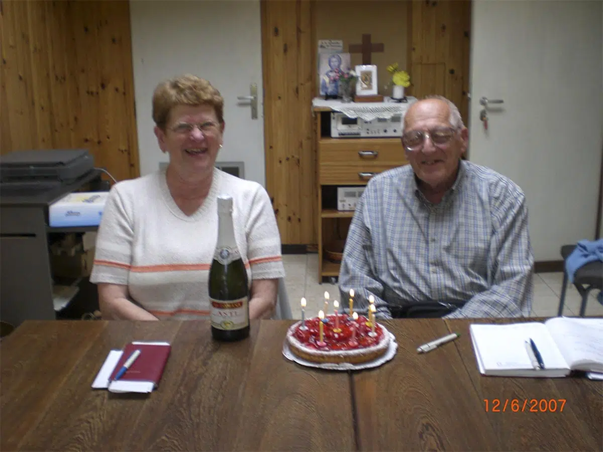 Anniversaire de Francine Deltenre et de Freddy Plaetens en 2007
